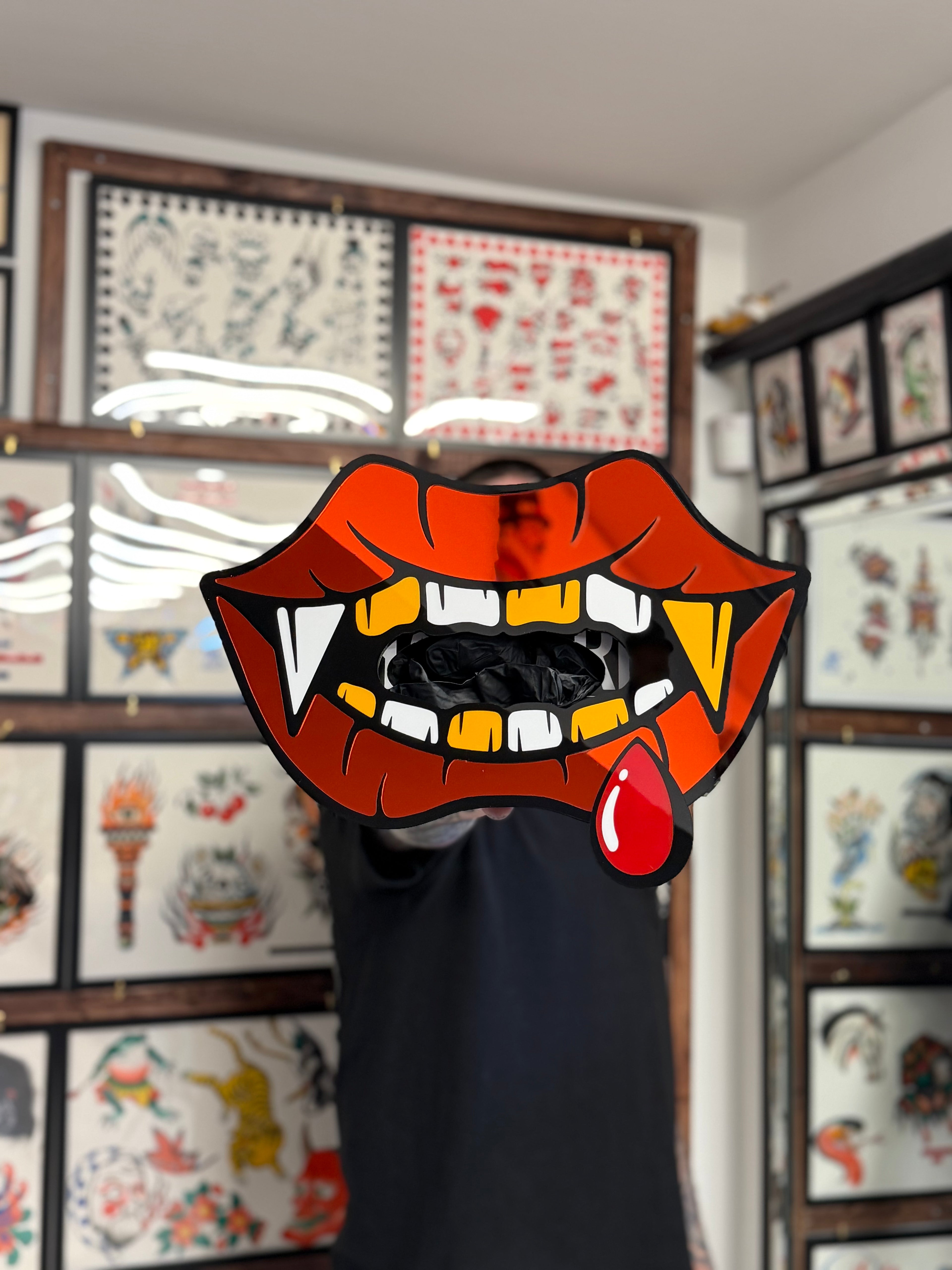 Vampire Mouth Glove Box