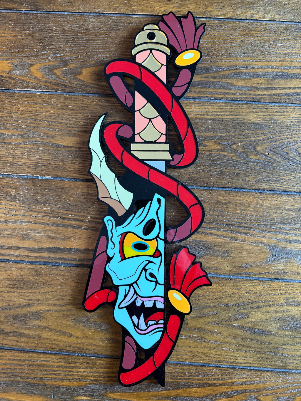 Hannya Katana Wall Art