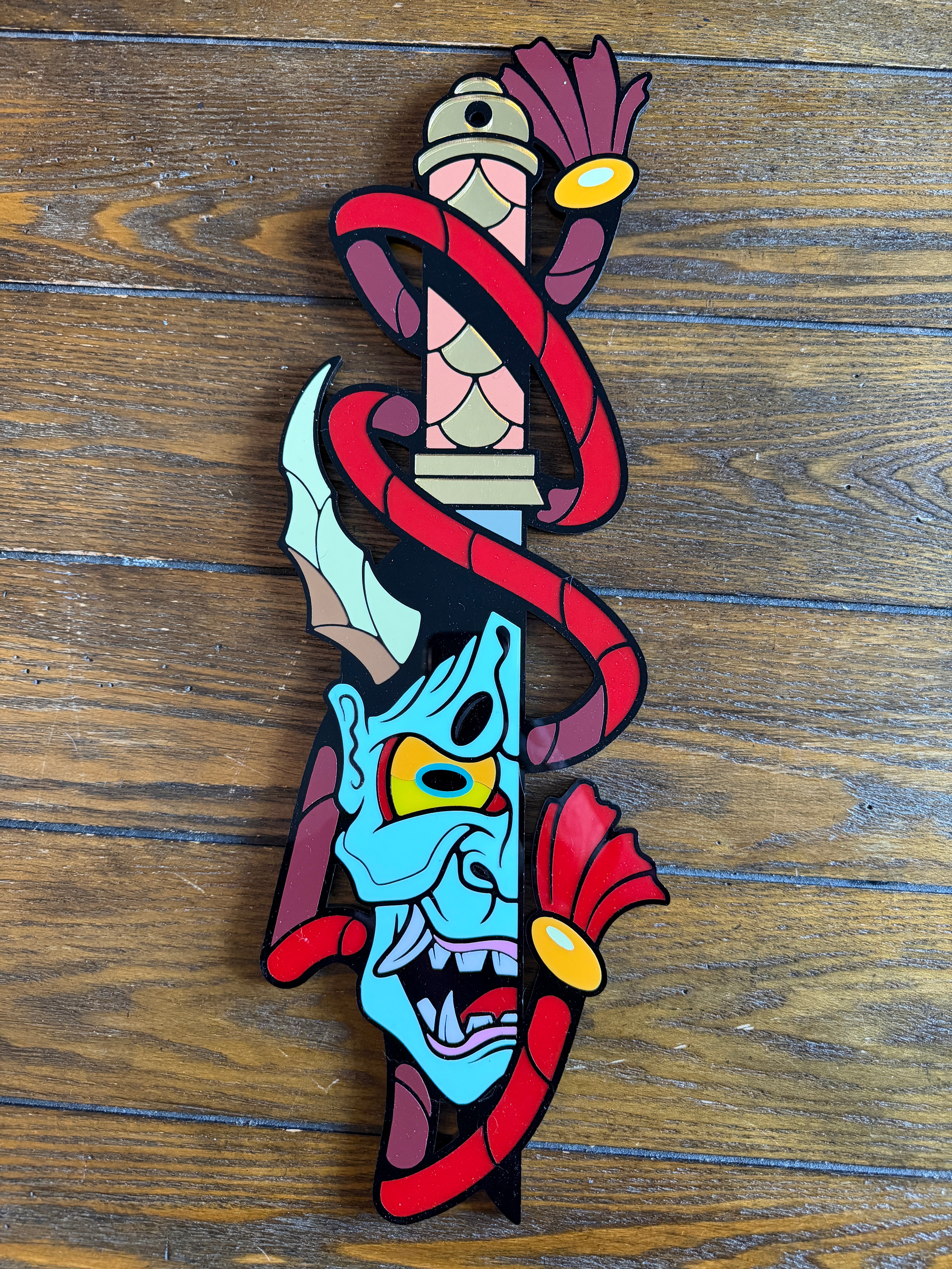 Hannya Katana Wall Art