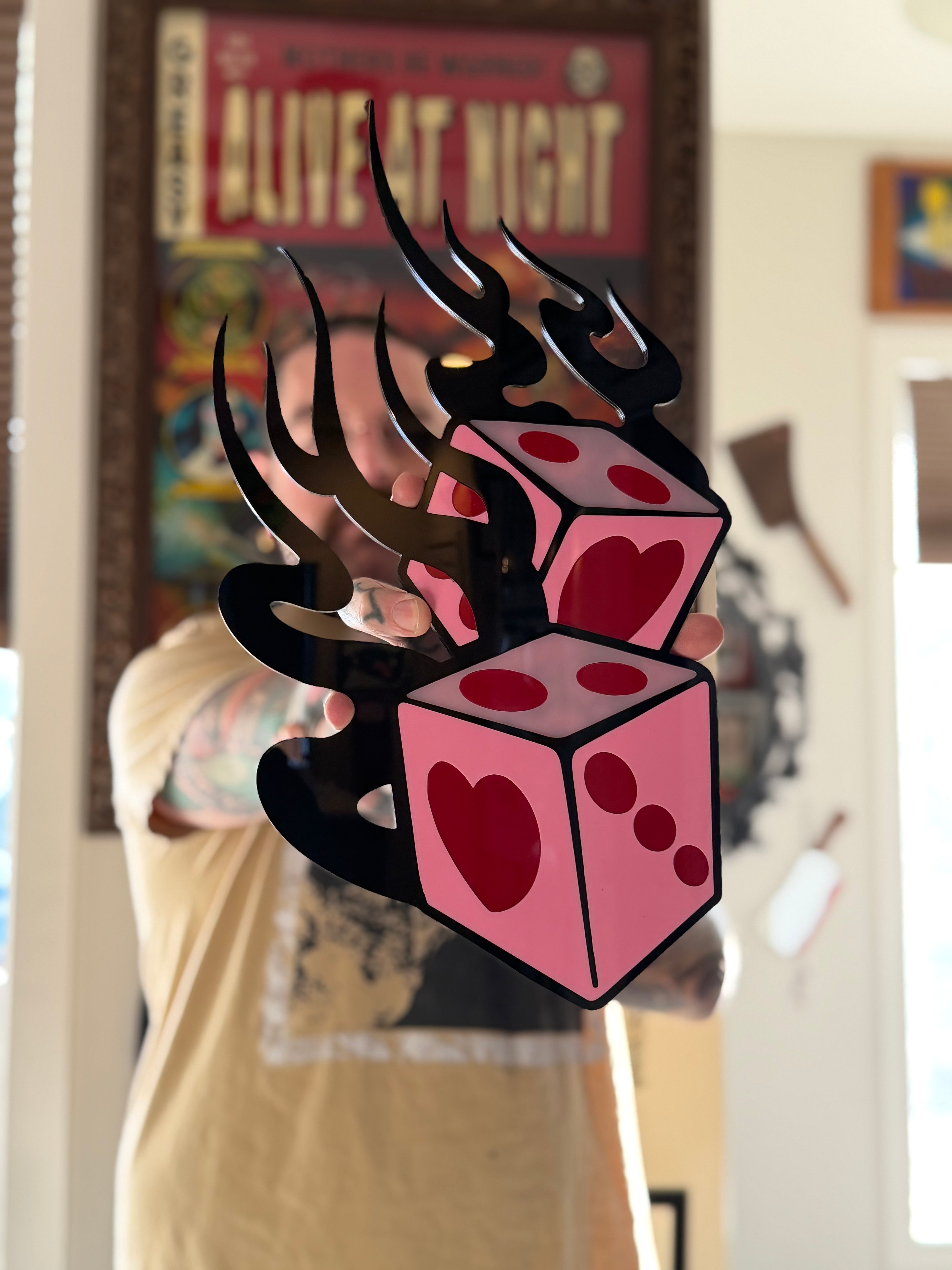 Lovey Dice Wall Hanging Art