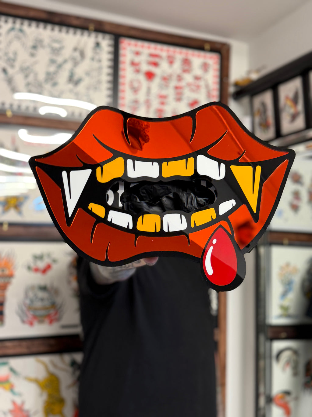 Vampire Mouth Glove Box