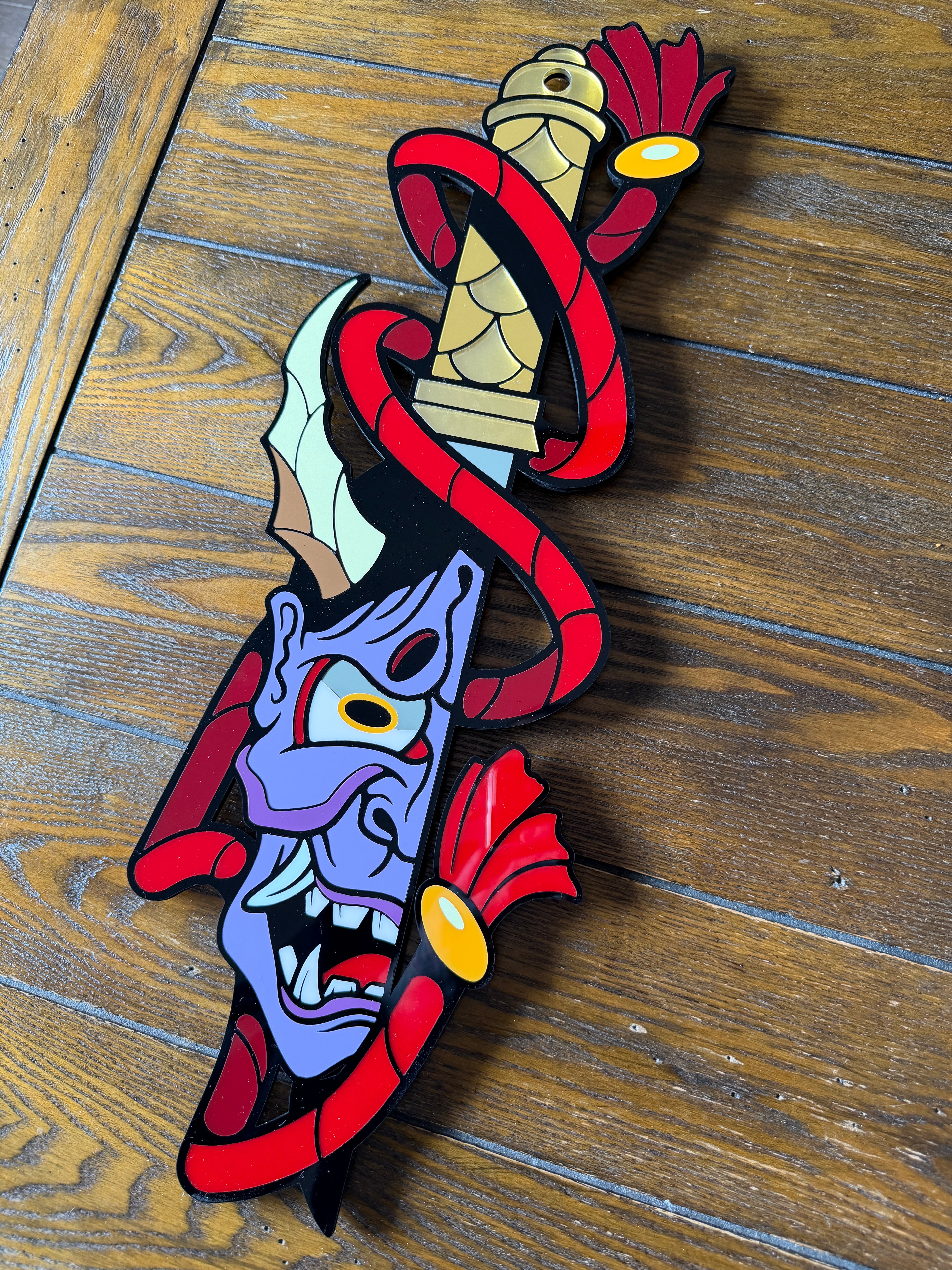 Hannya Katana Wall Art