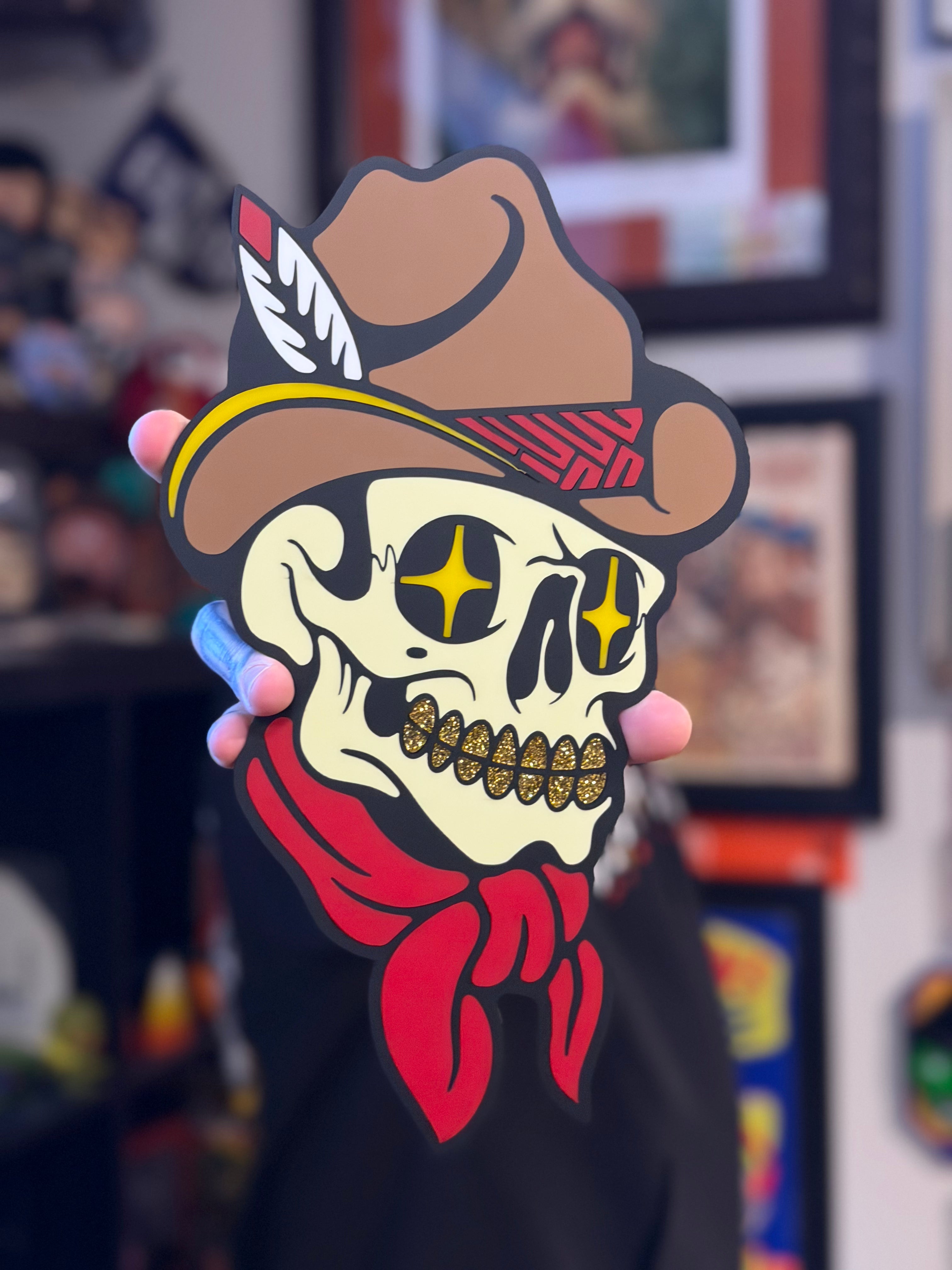 A Lone Cowboy Wall Hanging Art